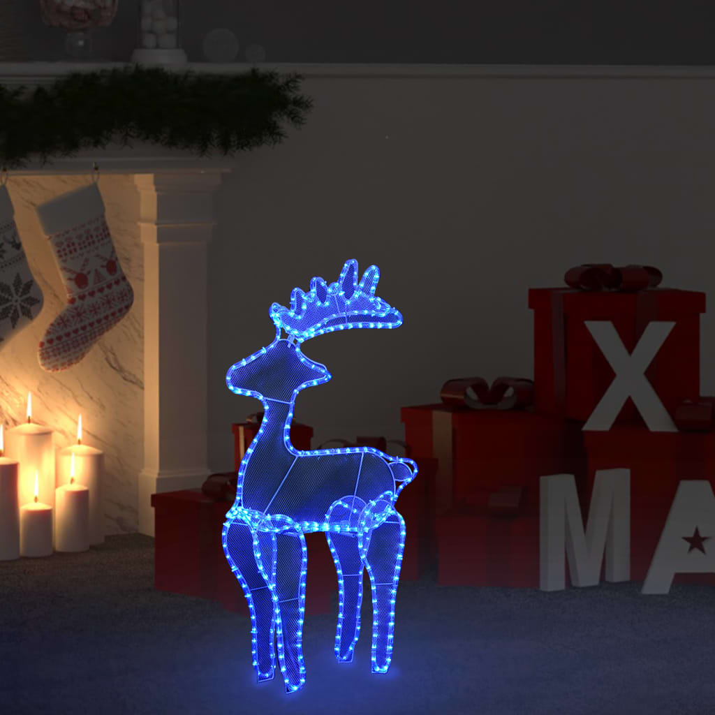 Rentier Weihnachtsdekoration mit Mesh 306 LEDs 60x24x89 cm