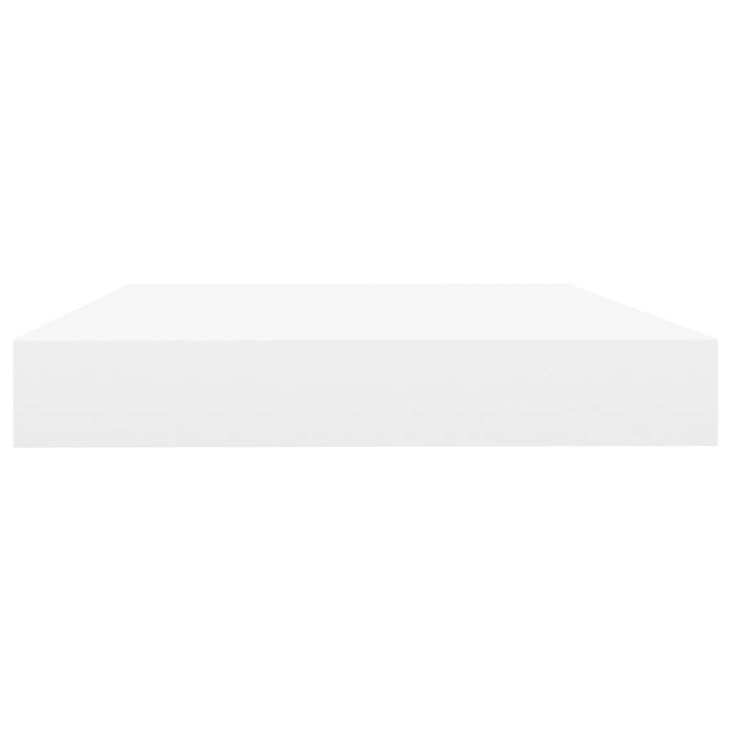 Schweberegal Eichenoptik und Weiß 40x23x3,8 cm MDF