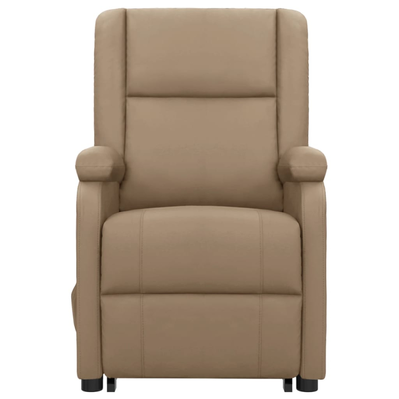 Massagesessel mit Aufstehhilfe Cappuccino-Braun Kunstleder