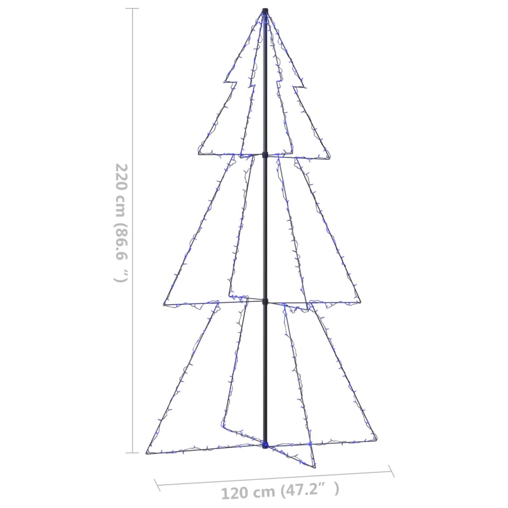 Weihnachtsbaum in Kegelform 300 LEDs Indoor & Outdoor 120x220cm