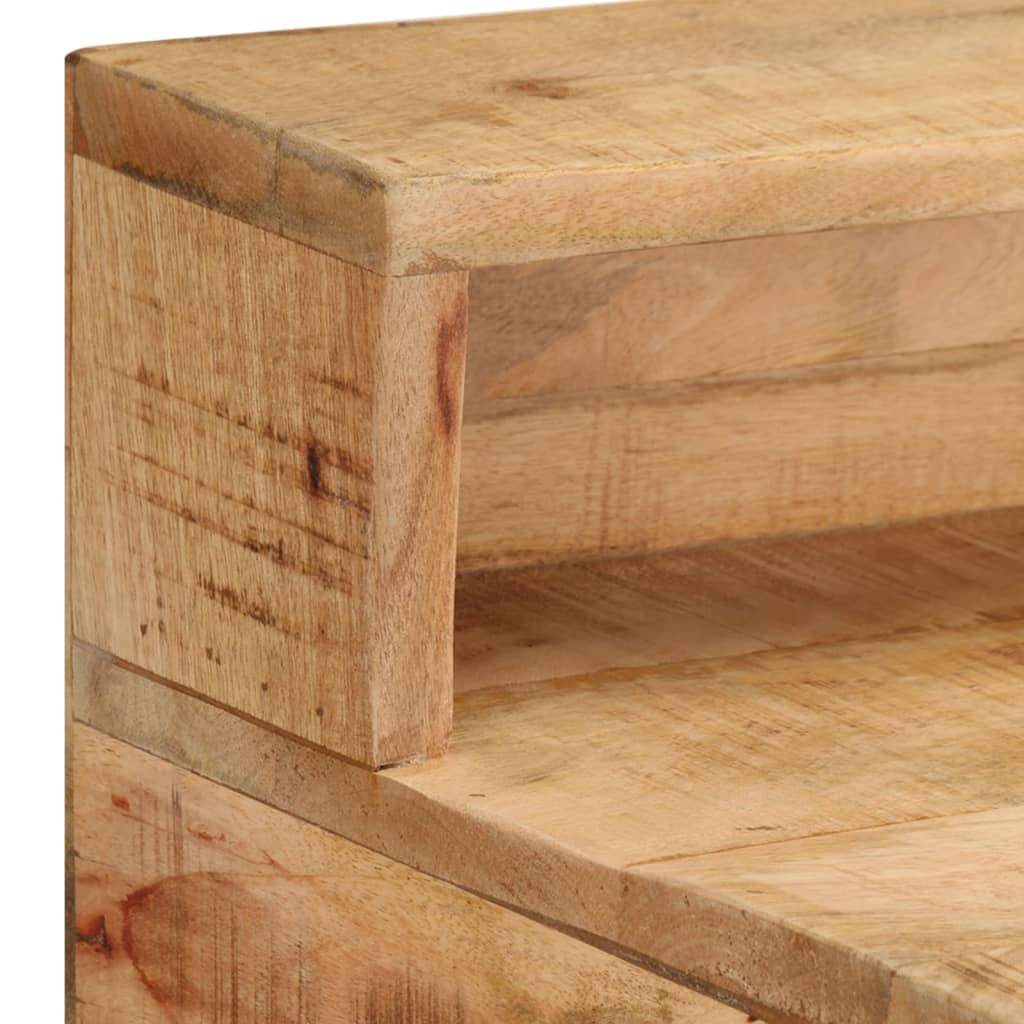 Schreibtisch 100x45x90 cm Raues Massives Mangoholz