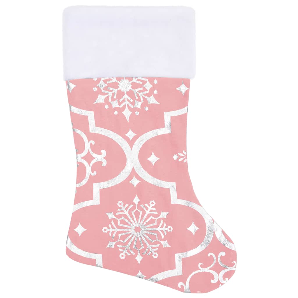 Luxus-Weihnachtsbaumdecke mit Socke Rosa 122 cm Stoff