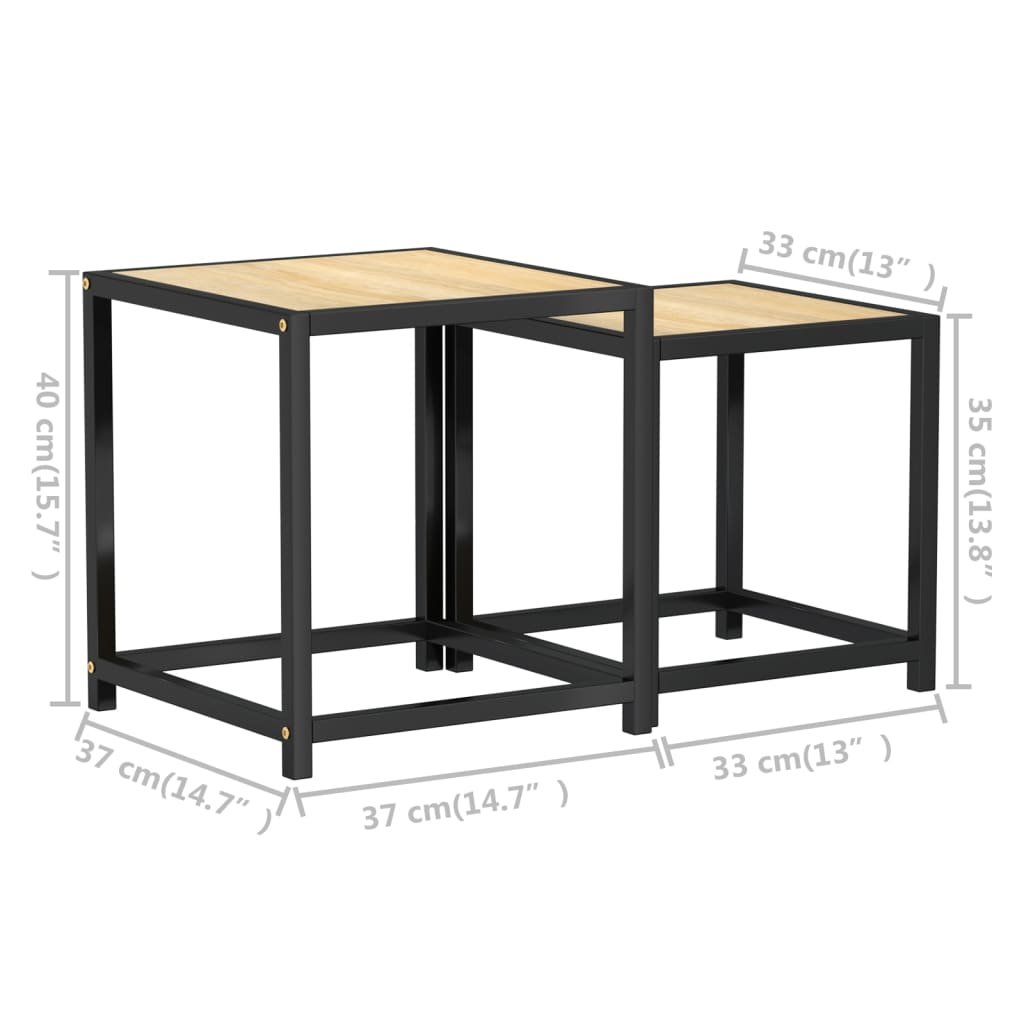 Beistelltische 2 Stk. MDF Sonoma-Eiche