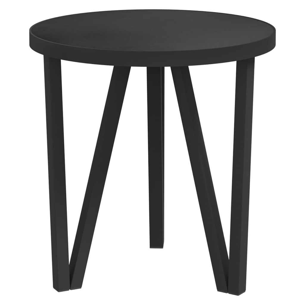 Beistelltisch Schwarz Ø35 cm MDF