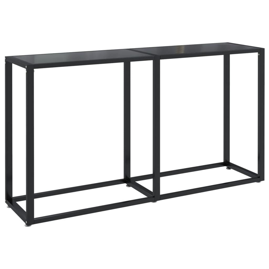 Konsolentisch Schwarz 140x35x75,5 cm Hartglas