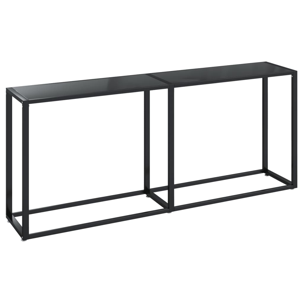 Konsolentisch Schwarz 180x35x75,5 cm Hartglas