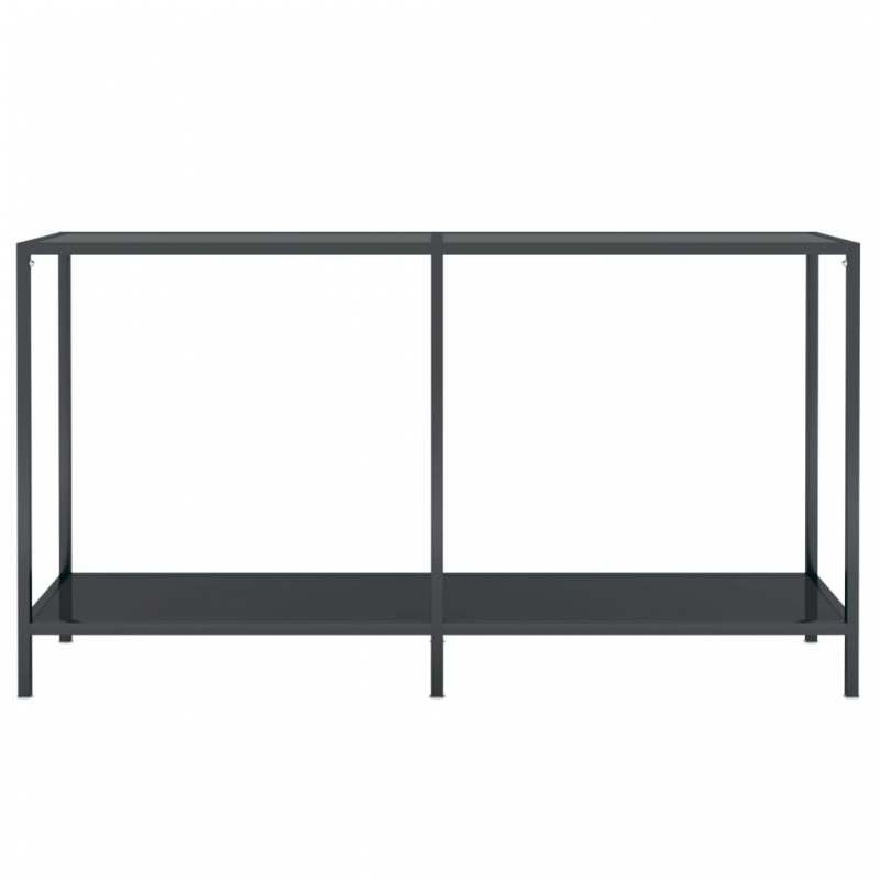 Konsolentisch Schwarz 140x35x75,5 cm Hartglas