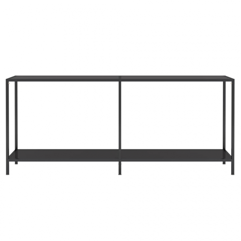 Konsolentisch Schwarz 180x35x75,5 cm Hartglas