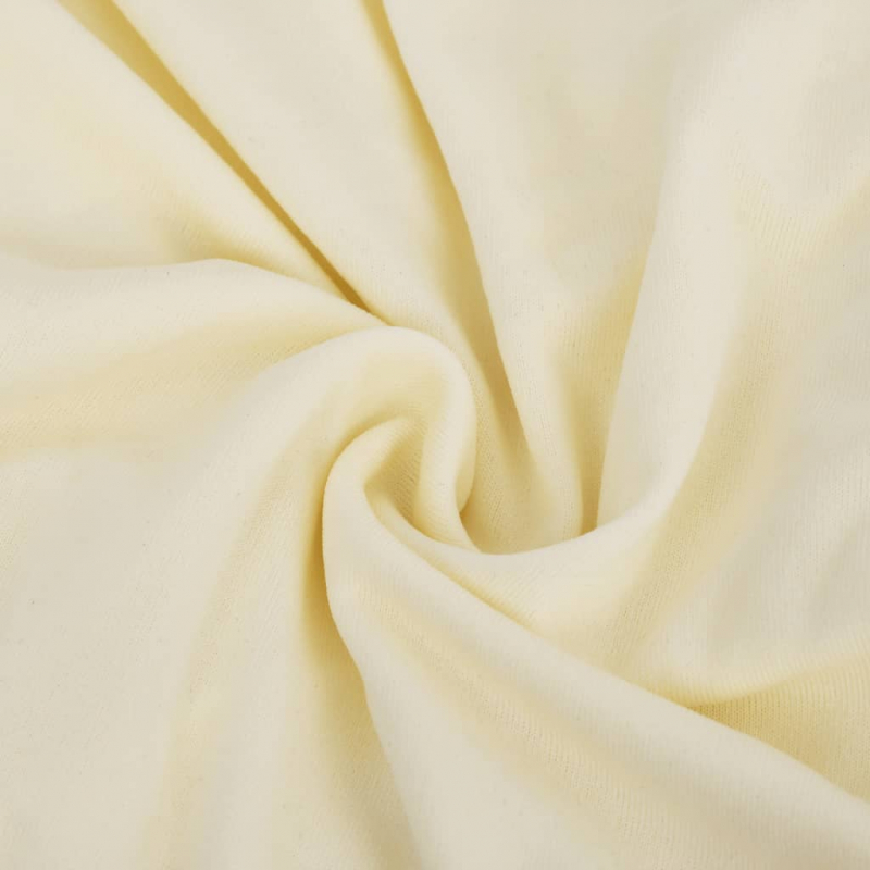 Stretch Sofahusse 3-Sitzer Creme Polyester-Jersey