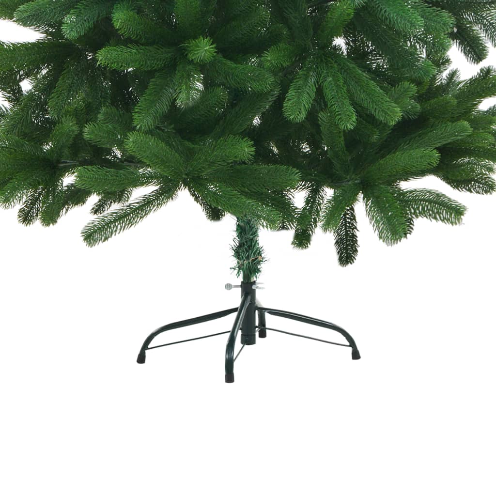 Künstlicher Weihnachtsbaum mit Beleuchtung & Kugeln 150 cm Grün