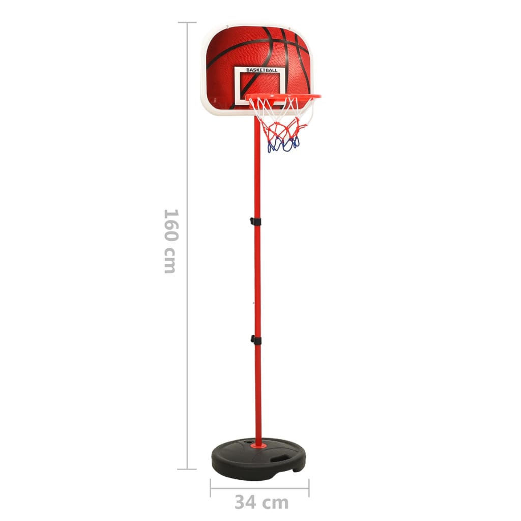 Kinder Basketball Spiel-Set Verstellbar 160 cm