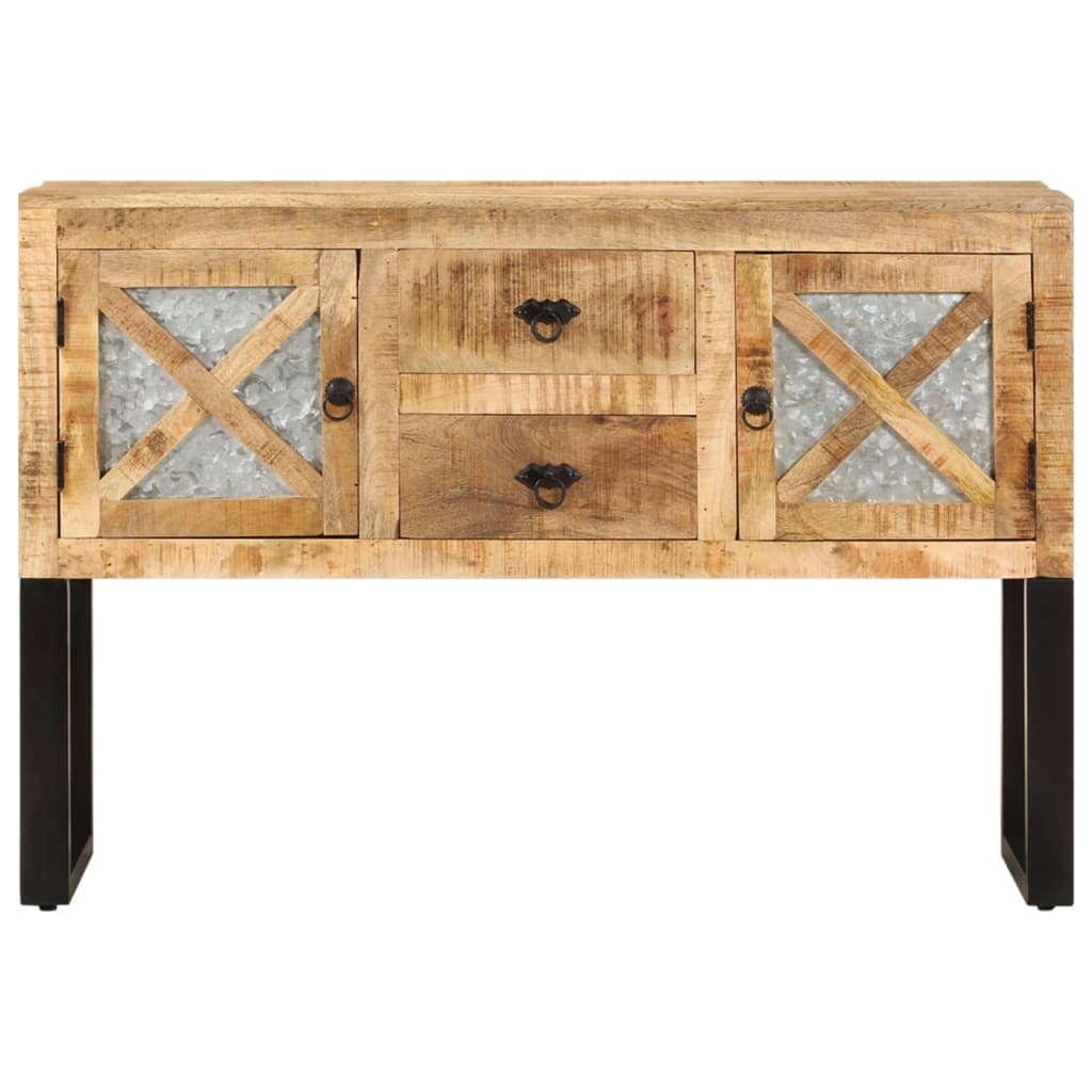 Sideboard 110x30x74 cm Raues Mangoholz