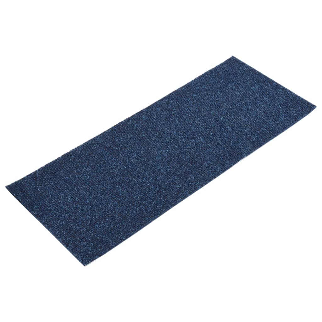 Selbstklebende Treppenmatten 15 Stk. Rechteckig 60x25 cm Blau