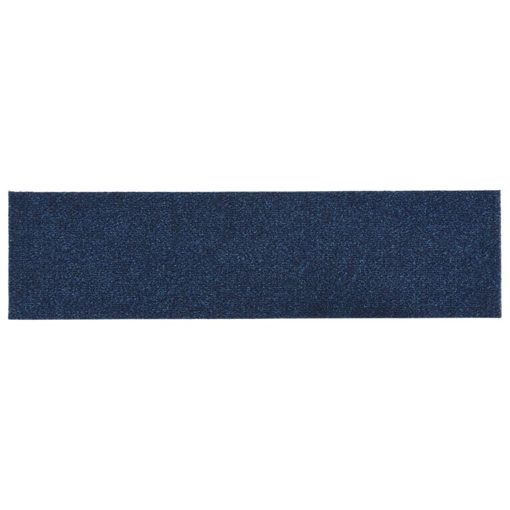 Selbstklebende Treppenmatten 15 Stk. Rechteckig 76x20 cm Blau