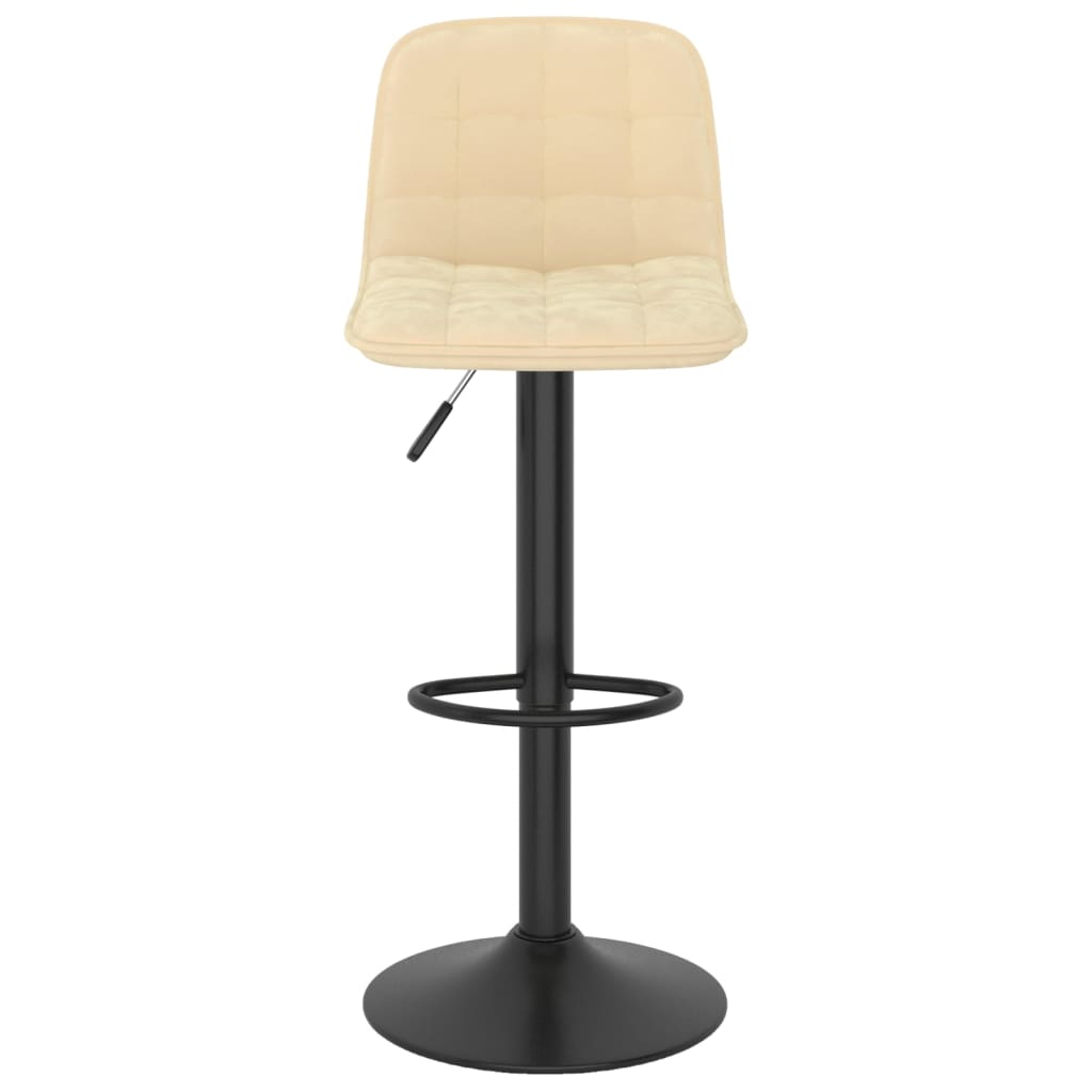 Barhocker 2 Stk. Creme Samt