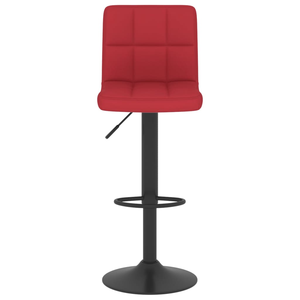 Barhocker 2 Stk. Weinrot Stoff