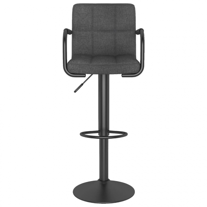 Barhocker Dunkelgrau Stoff