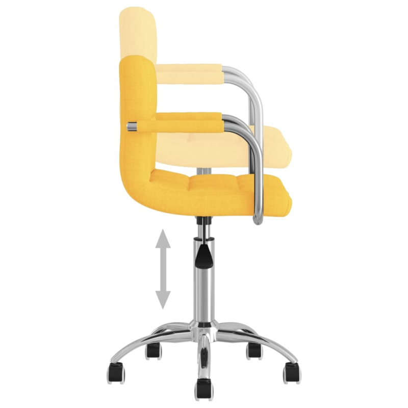 Bürostuhl Drehbar Senfgelb Stoff