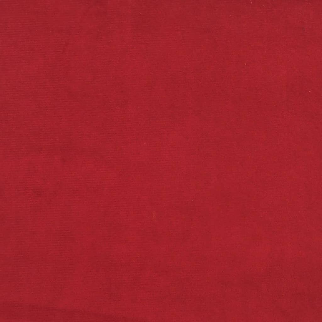 Barhocker 2 Stk. Weinrot Samt