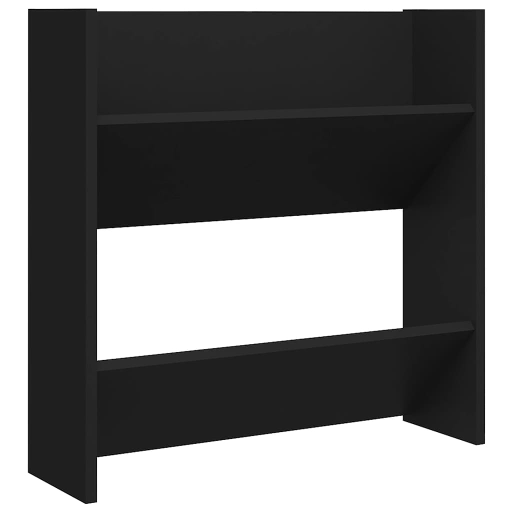 Wand-Schuhschrank Schwarz 60x18x60 cm Holzwerkstoff