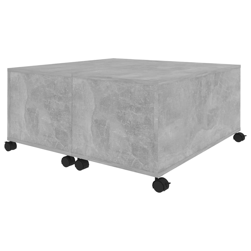 Couchtisch Betongrau 75x75x38 cm Holzwerkstoff
