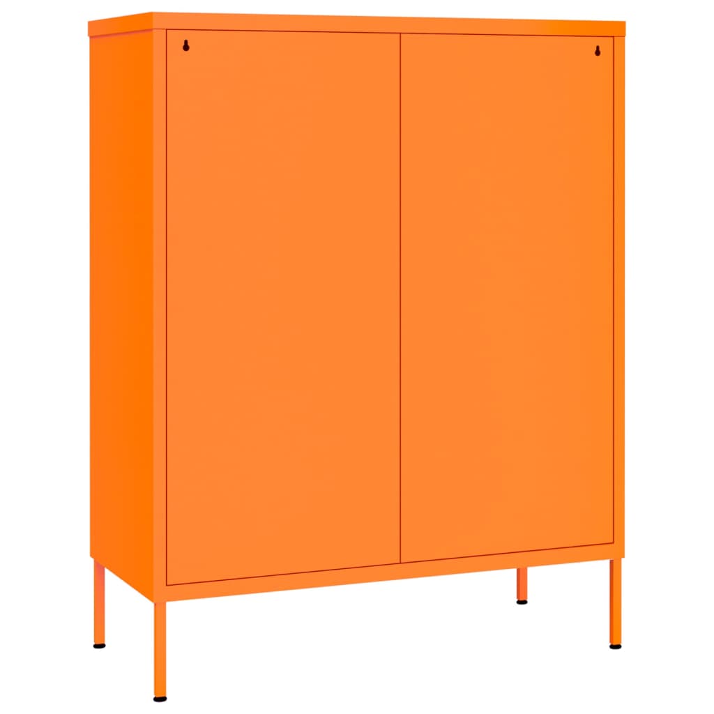 Schubladenschrank Orange 80x35x101,5 cm Stahl