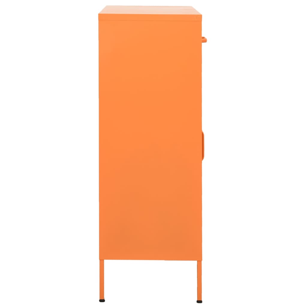 Lagerschrank Orange 80x35x101,5 cm Stahl