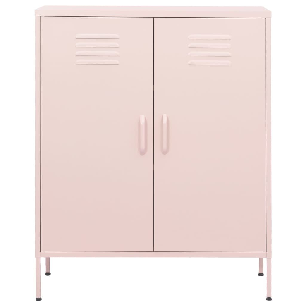 Lagerschrank Rosa 80x35x101,5 cm Stahl