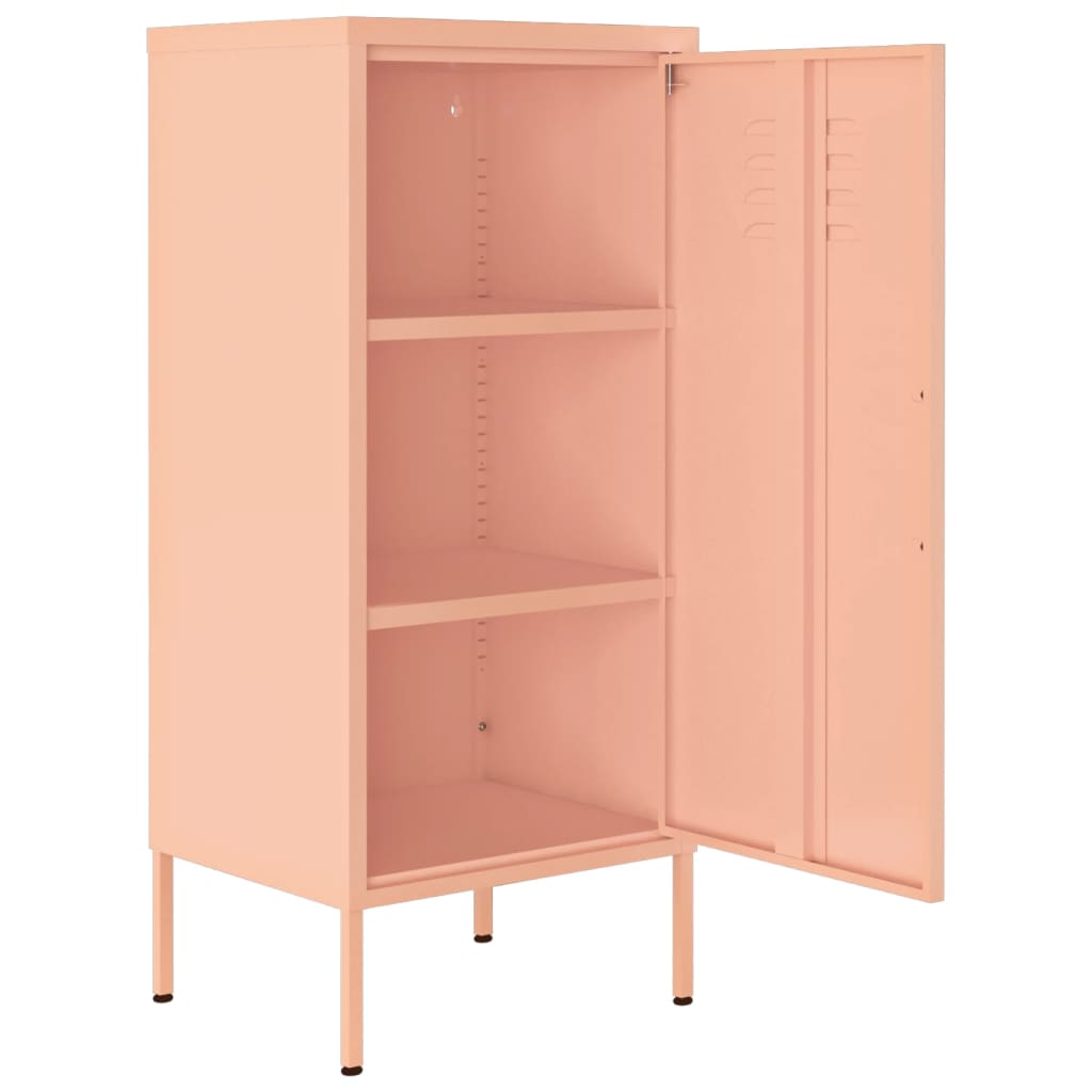 Lagerschrank Rosa 42,5x35x101,5 cm Stahl