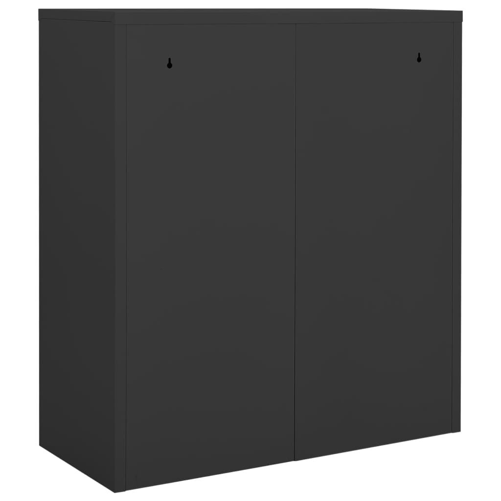 Büroschrank Anthrazit 90x40x102 cm Stahl