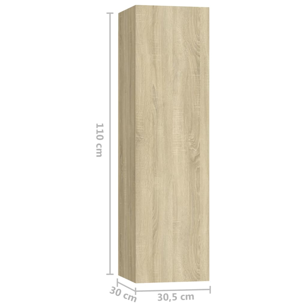 5-tlg. TV-Schrank-Set Sonoma-Eiche Holzwerkstoff