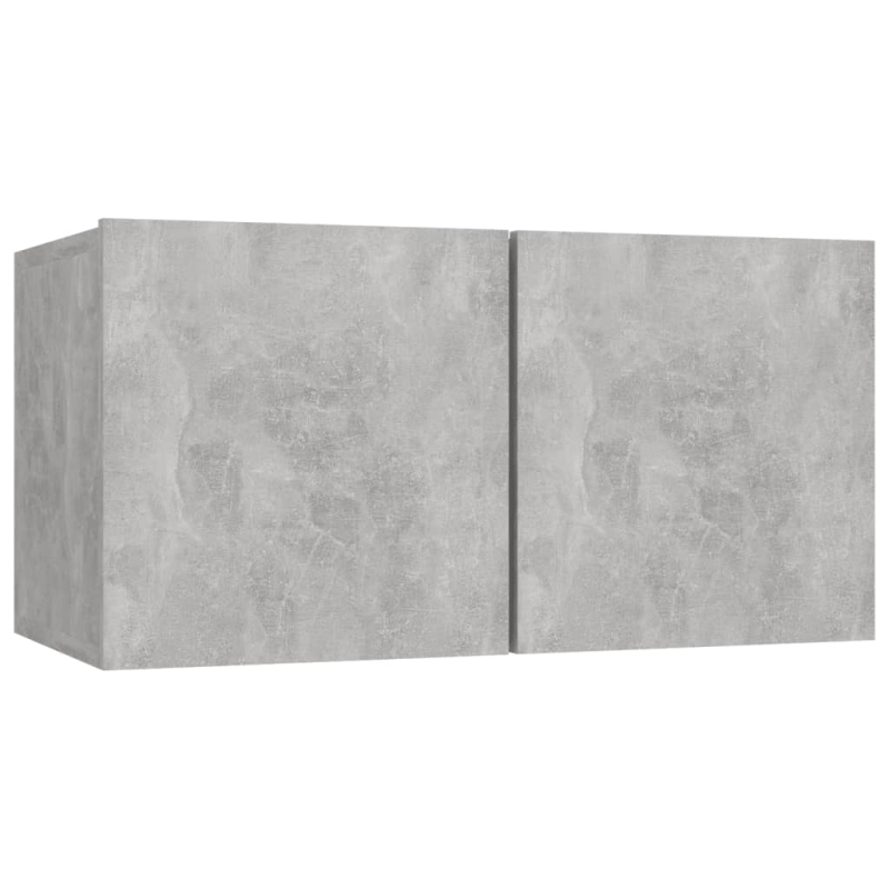 6-tlg. TV-Schrank-Set Betongrau Holzwerkstoff