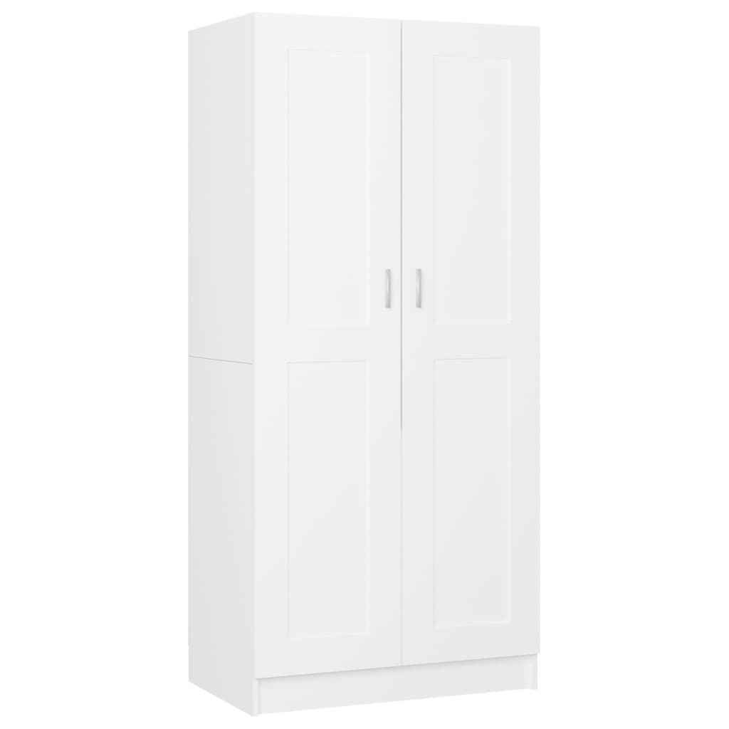 Kleiderschrank Weiß 82,5x51,5x180 cm Holzwerkstoff