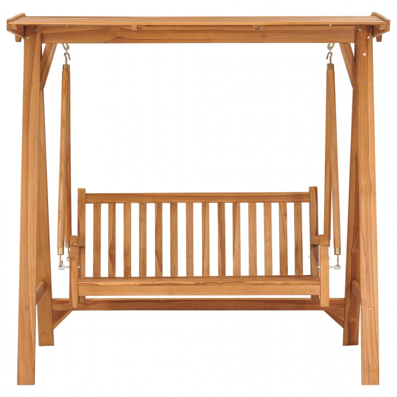 Hollywoodschaukel 170 cm Massivholz Teak