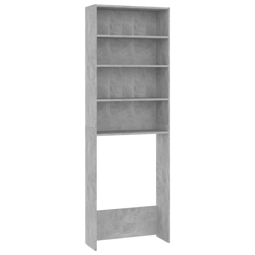 Waschmaschinenschrank Betongrau 64x24x190 cm