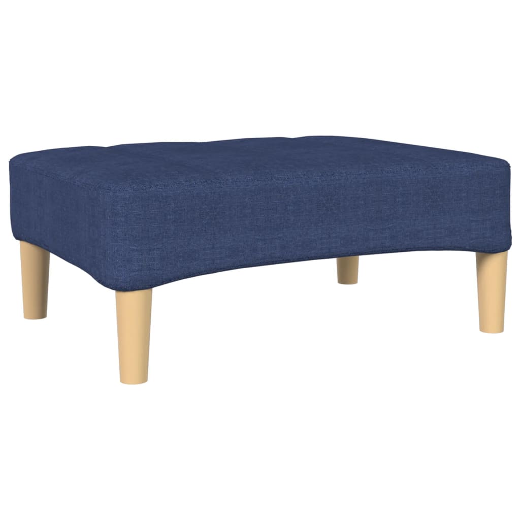 Fußhocker Blau 78x56x32 cm Stoff