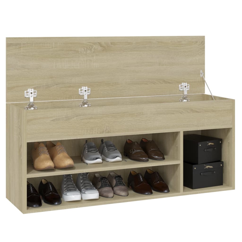 Schuhbank Sonoma-Eiche 105x30x45 cm Holzwerkstoff