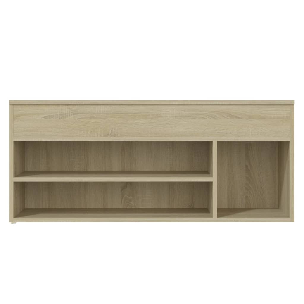 Schuhbank Sonoma-Eiche 105x30x45 cm Holzwerkstoff