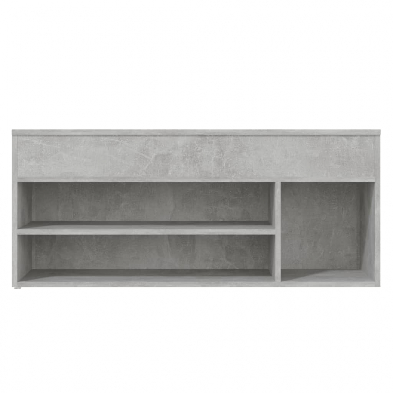 Schuhbank Betongrau 105x30x45 cm Holzwerkstoff