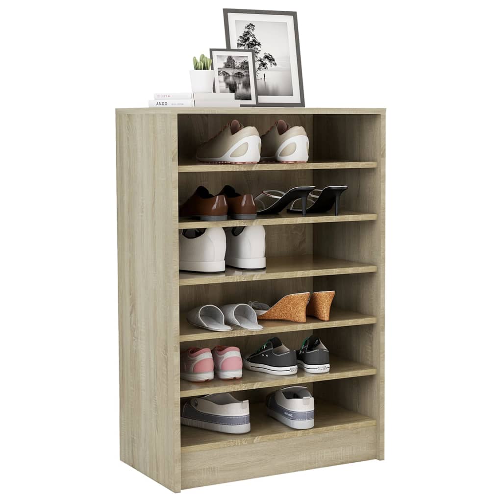 Schuhschrank Sonoma-Eiche 60x35x92 cm Holzwerkstoff