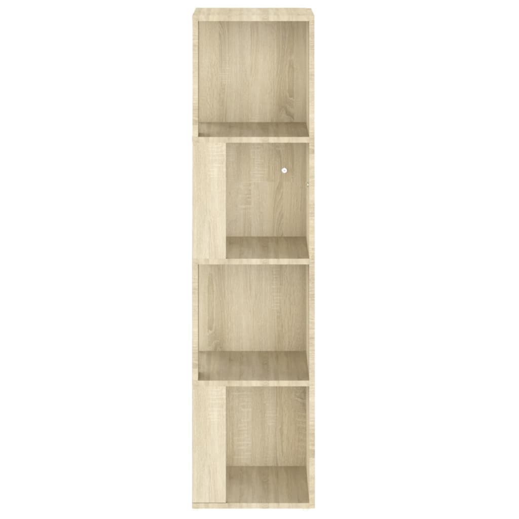 Eckregal Sonoma-Eiche 33x33x132 cm Holzwerkstoff