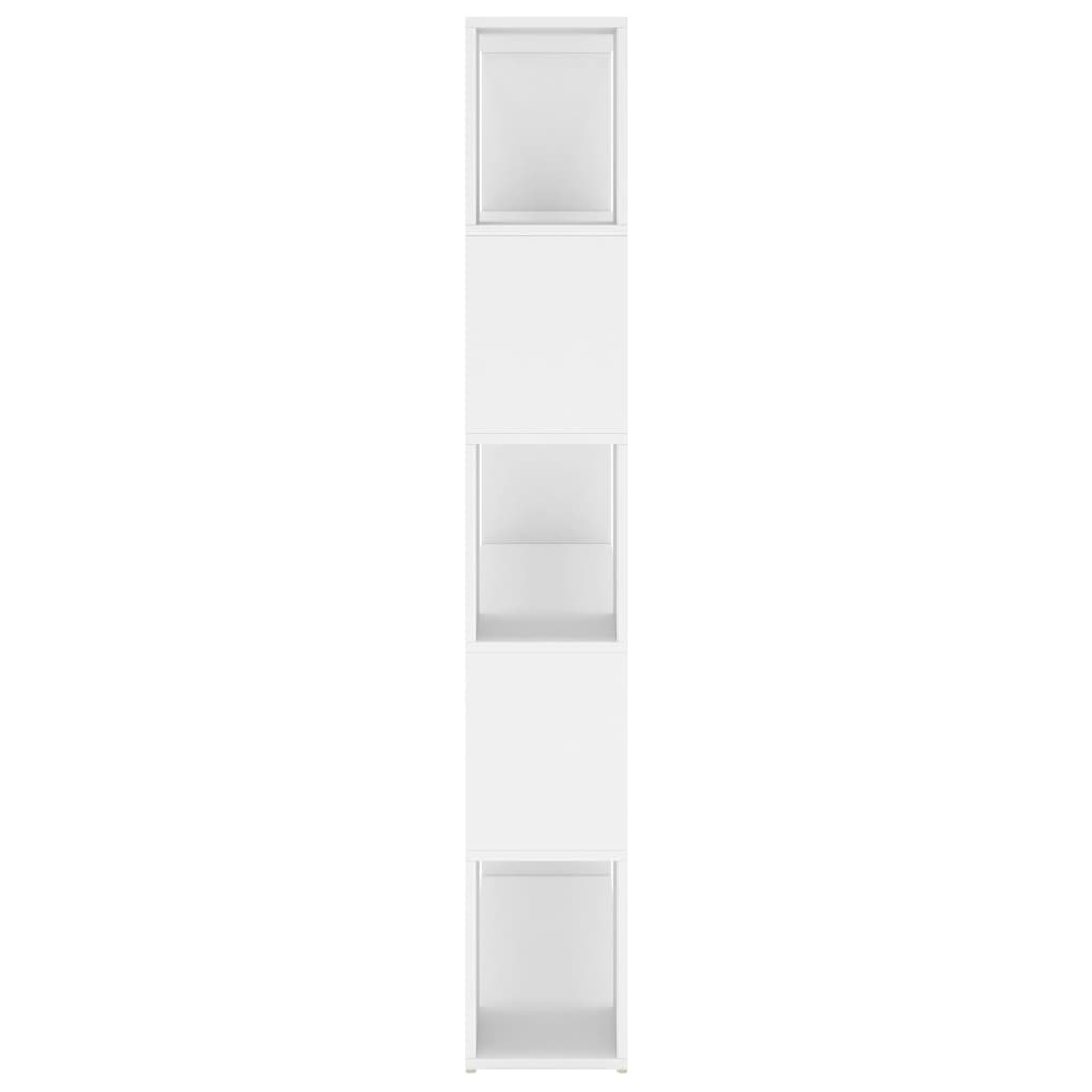 Bücherregal Raumteiler Weiß 100x24x155 cm Holzwerkstoff