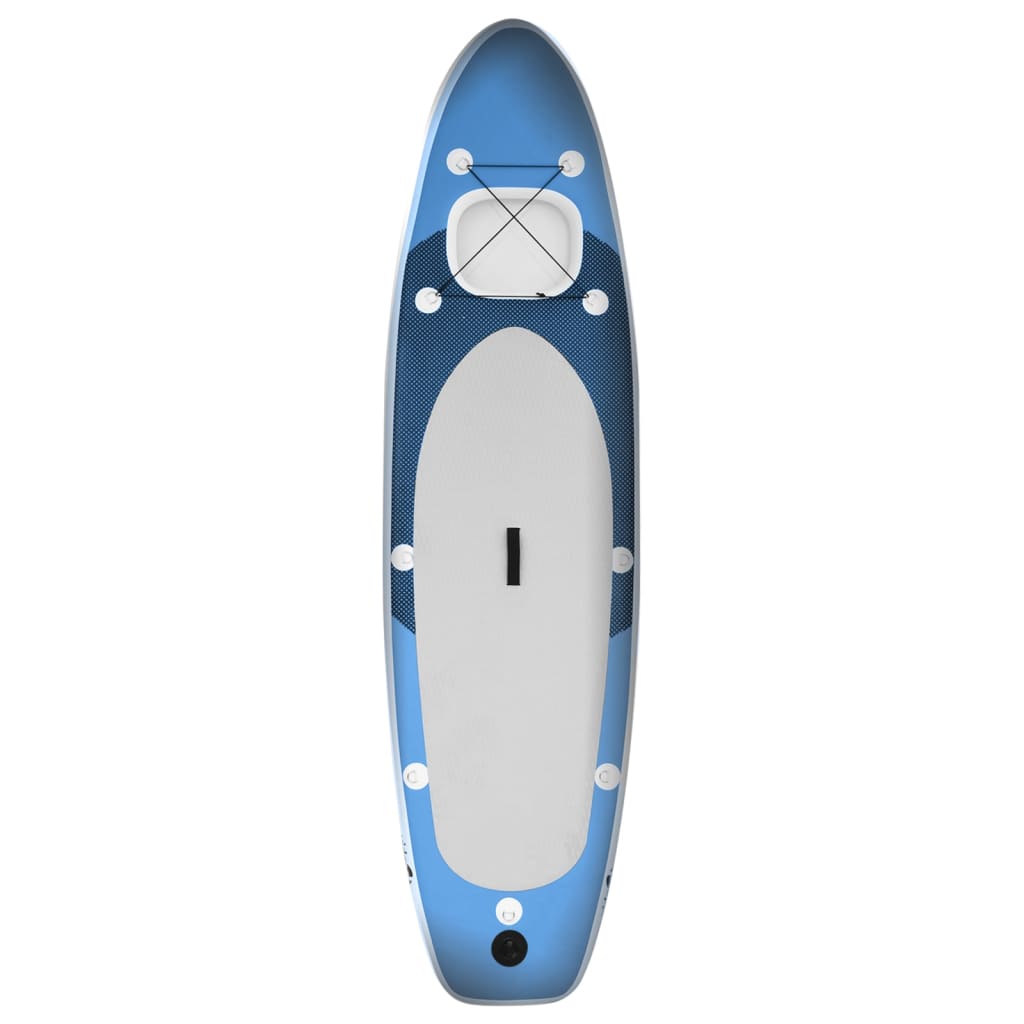 SUP-Board-Set Aufblasbar Marineblau 330x76x10 cm