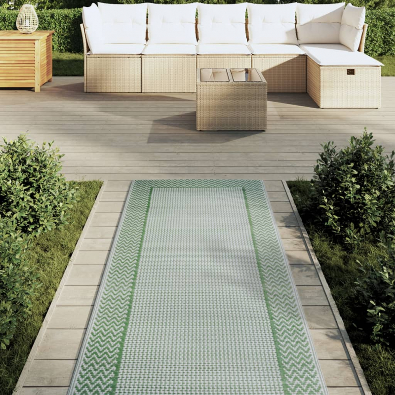 Outdoor-Teppich ARAKIL Grün 80x250 cm PP