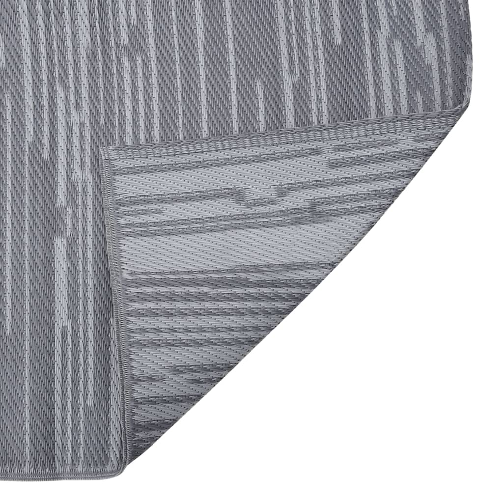 Outdoor-Teppich Anthrazit 80x250 cm PP