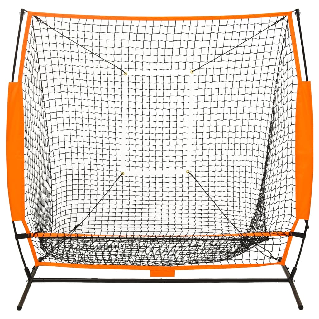 Multisport-Übungsnetz Baseball Schwarz 174x76x158,5 cm