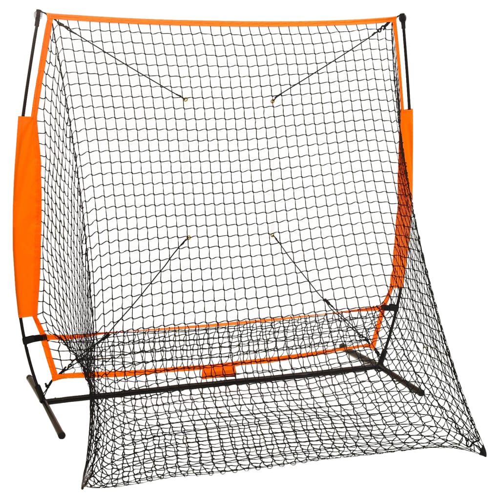 Multisport-Übungsnetz Baseball Schwarz 174x76x158,5 cm