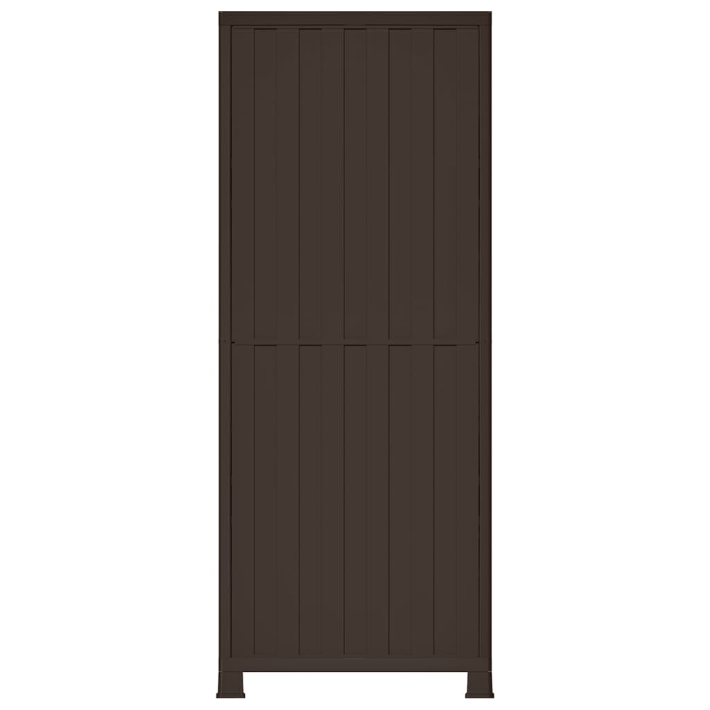 Kunststoffschrank 68x39x171,5 cm Rattan-Design