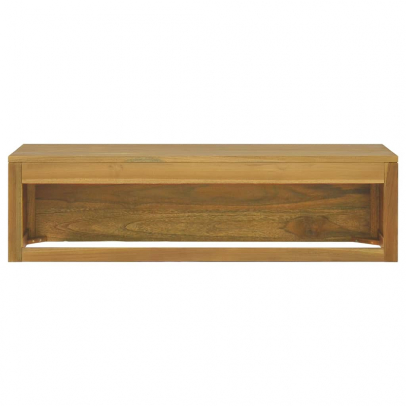 Wand-Badschrank 110x45x30 cm Teak Massivholz