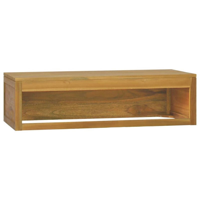 Wand-Badschrank 110x45x30 cm Teak Massivholz